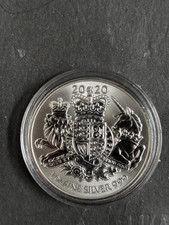 2020 Royal mint British 1oz Great Britain coat of arm £2 Silver coin