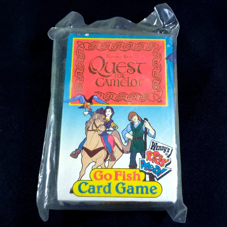 Wendy's Quest for Camelot Go Fish Card Game Kids Meal Vintage (1998) NEW Sealed - Image 2 of 2