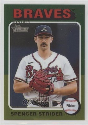 2024 Topps Heritage High Number Chrome 15/699 Spencer Strider #443 e9p