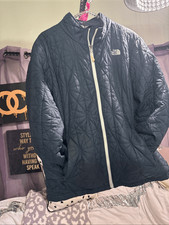 The north face silver/gray thermoball eco trekker jacket/coat packable puffer