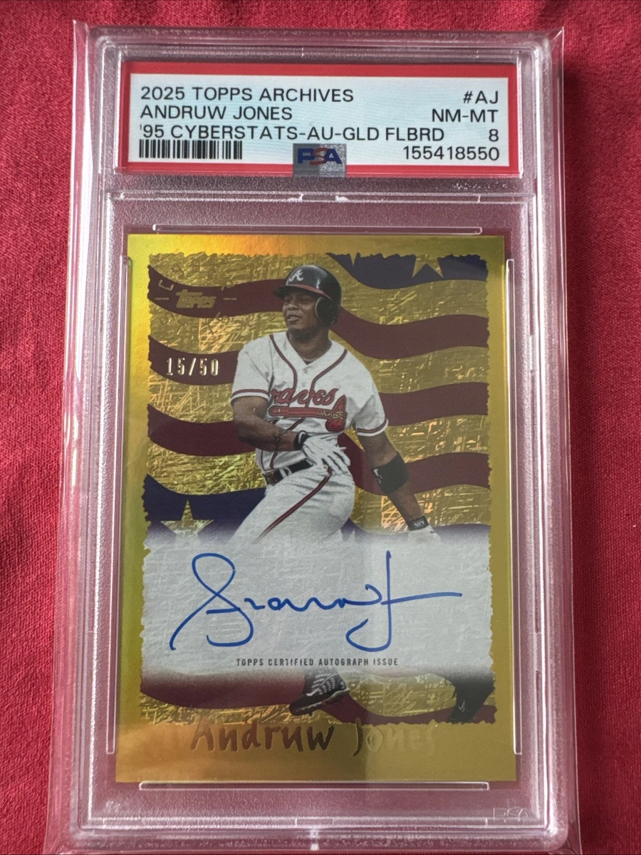 Andruw Jones Baseball Autographed Sports Trading Cards