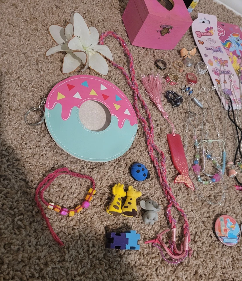 Lote Paquete Kawaii Hada Kei Lindo Núcleo Pastel Kawaii Kei Joyería Rosa Foto 2 de 4