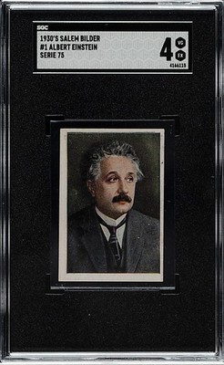 1928 Salem Bilder #1 Albert Einstein DIE WELT IN BILDERN SERIE 75 - SGC 4 VG/EX