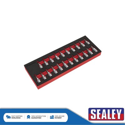 Sealey Premier TRX-Star*/Sechskant/Spline Steckschlüssel-Bit-Set 3/8 Zoll Vierkant 22-teilig AK6243