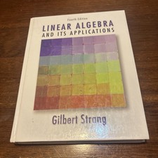 Linear Algebra and Its Applications, 4th - Ha...