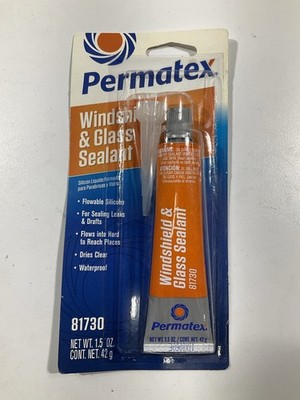Permatex 81730 Flowable Silicone Windshield And Glass Sealer 1.5 Oz.