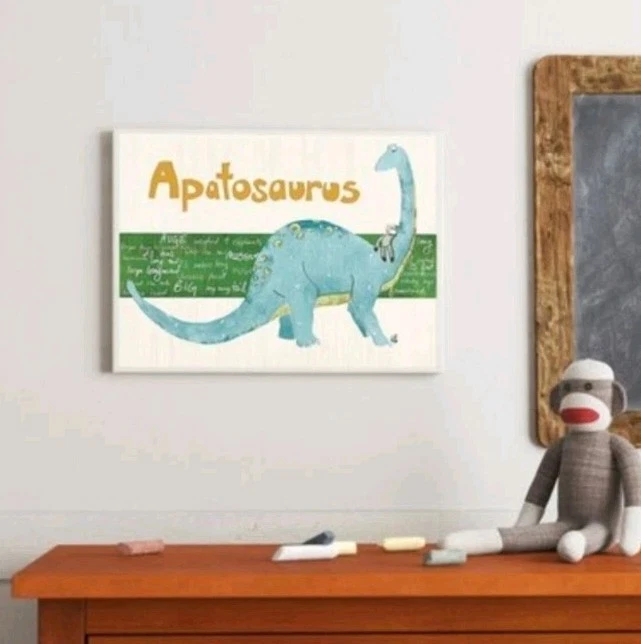 Juego de 2 placas de pared de dinosaurios Stegosaurus arte habitación infantil Stupell Industries Foto 2 de 4