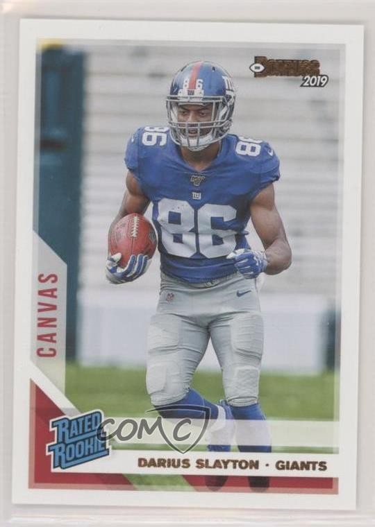 2019 Panini Donruss Rated Rookie Canvas Darius Slayton #338 Rookie RC 3a3