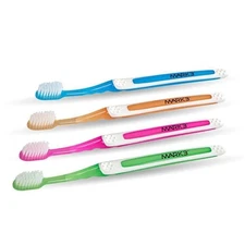 Mark3 8894 Sensitive Compact Head Adult Toothbrushes 32-Tuft Assorted 72/Bx