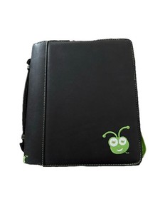 Original Cricut 12 Slot Cartridge Storage Binder Black & Green VGC