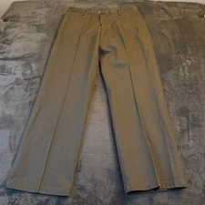 Dockers Straight Fit Khaki Chino Dress Pants Green/Gray Mens 32x29"