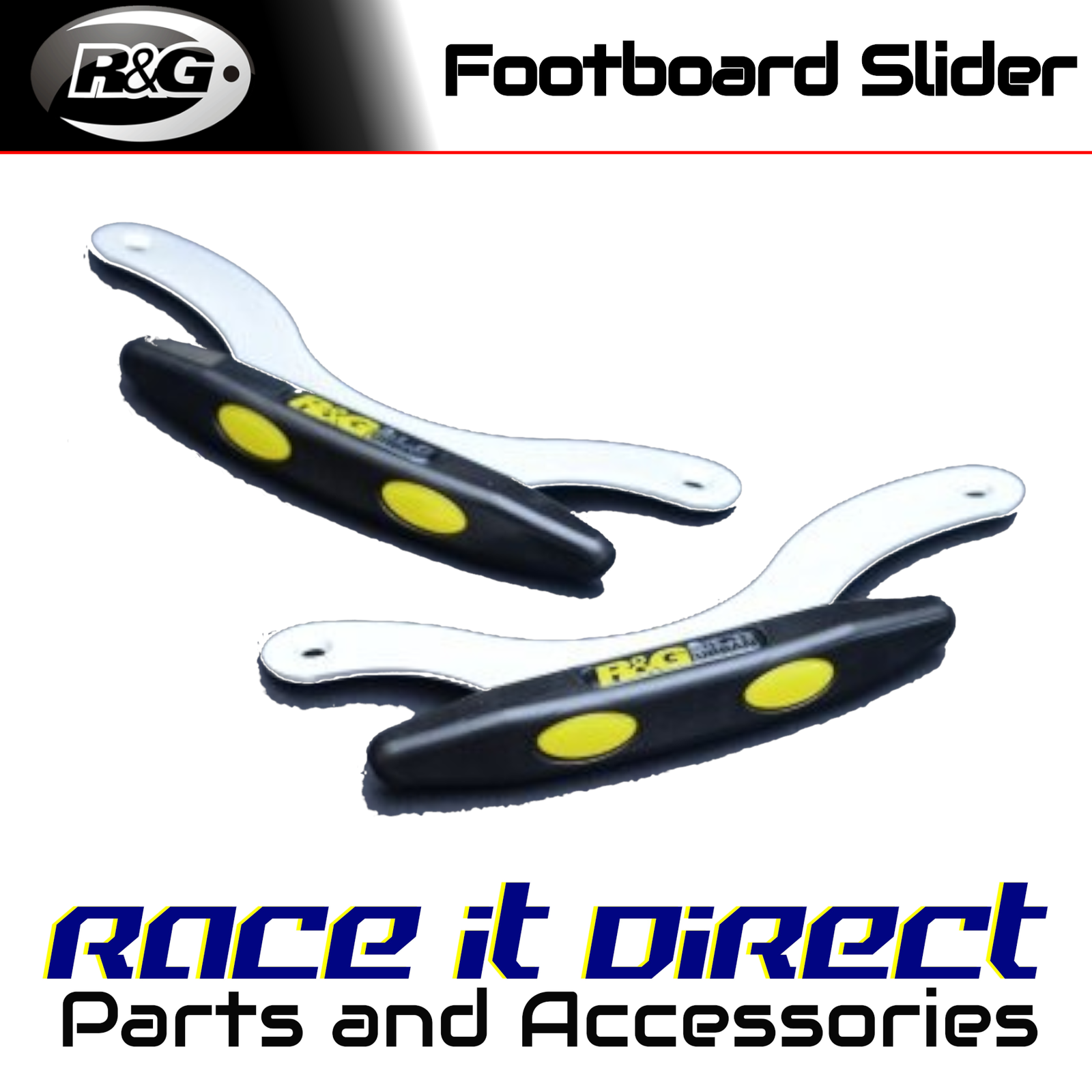 TP0004BK Footboard Sliders R&G
