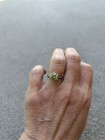   Veatge Round Cut Green Moissanite SS Ring size 5.5 GRA Certificate inc 2 carat — photo 2