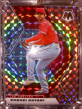 Panini Mosaic 2021 Shohei Ohtani #179 Geometric Parallel Prism ANGELS 50/50 CLUB