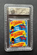 1968 Military Uniforms Wax Pack GAI 7.5 # 10380502
