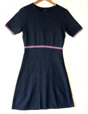 Adrienne Vittadini Sweater Dress Womens Small Cotton Blend Office Minimalist