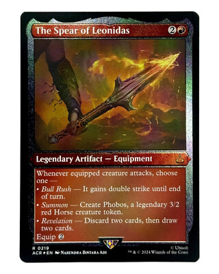 MTG | The Spear of Leonidas | Assassins Creed | Etched Foil | NM | EN
