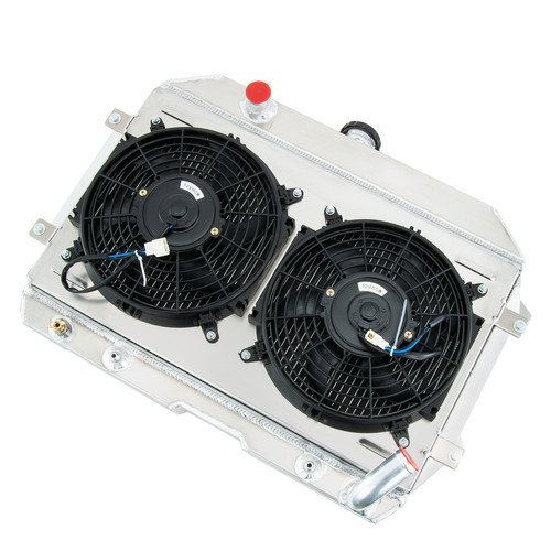 3Row Aluminum Radiator Shroud Fan Relay For 1970-1975 Nissan Datsun 240Z 260Z L6 - Picture 7 of 15