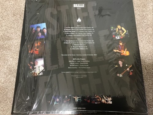 STIFF LITTLE FINGERS Greatest Hits Live In London Ocean Hackney 2004 LP NEW - Picture 2 of 5