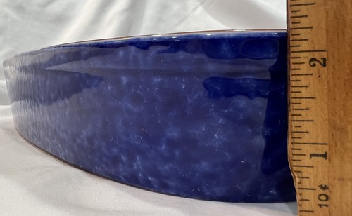 Style-Eyes by Baum Bros Blue Cobalt Heart Dish Plate Bowl 12" - Picture 7 of 8