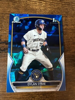 Dylan O'Rae 2023 Bowman 1st Sapphire RC Prospect Milwaukee Brewers | eBay