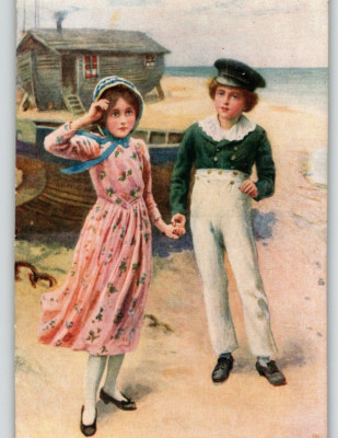 Charles Dickens Raphael Tuck Postcard Series 3406 David Copperfield Little Emly