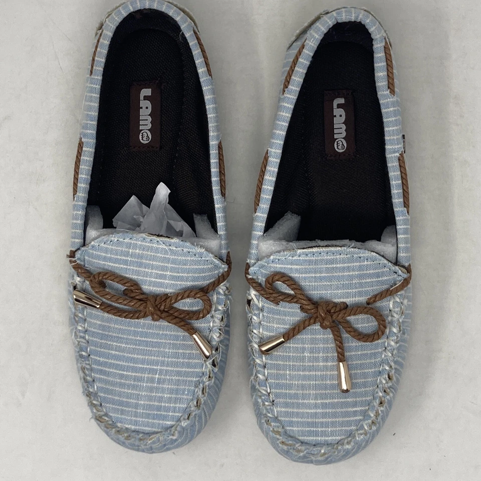 Mocasín para mujer Lamo Sabrina Moc II, 7 EE. UU., azul Foto 4 de 4