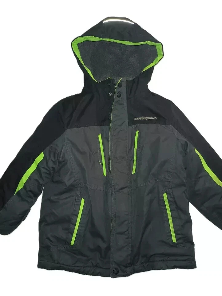 ZeroXposure Boys Ski Winter Puffer Jacket Zip Up Outdoor Black Size Large B001