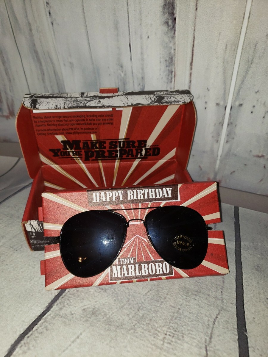 Marlboro promo Happy Birthday 2011 sunglasses gift NIB aviators