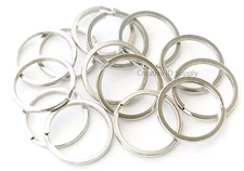 50 100 500 1000 pcs 30mm Metal Key Rings Split Rings Heavy Duty Keychain Gift