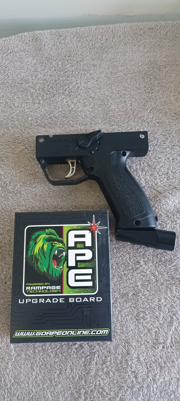 Used Tippmann X7 Phenom EGRIP Paintball Marker NEW APE RAMPAGE BOARD