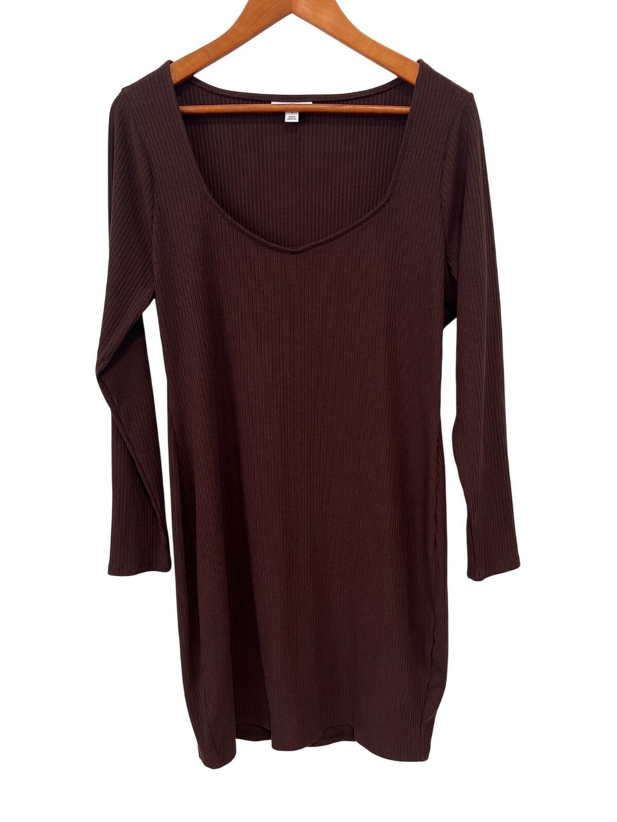 plus size brown bodycon dress Firerie Plus Size Elegant Chocolate Brown Ruched Bodycon Mini Dress,Turtle  Neck Long Sleeve Fitted Autumn Classy Night Out Club Dress For Valentine's  Day