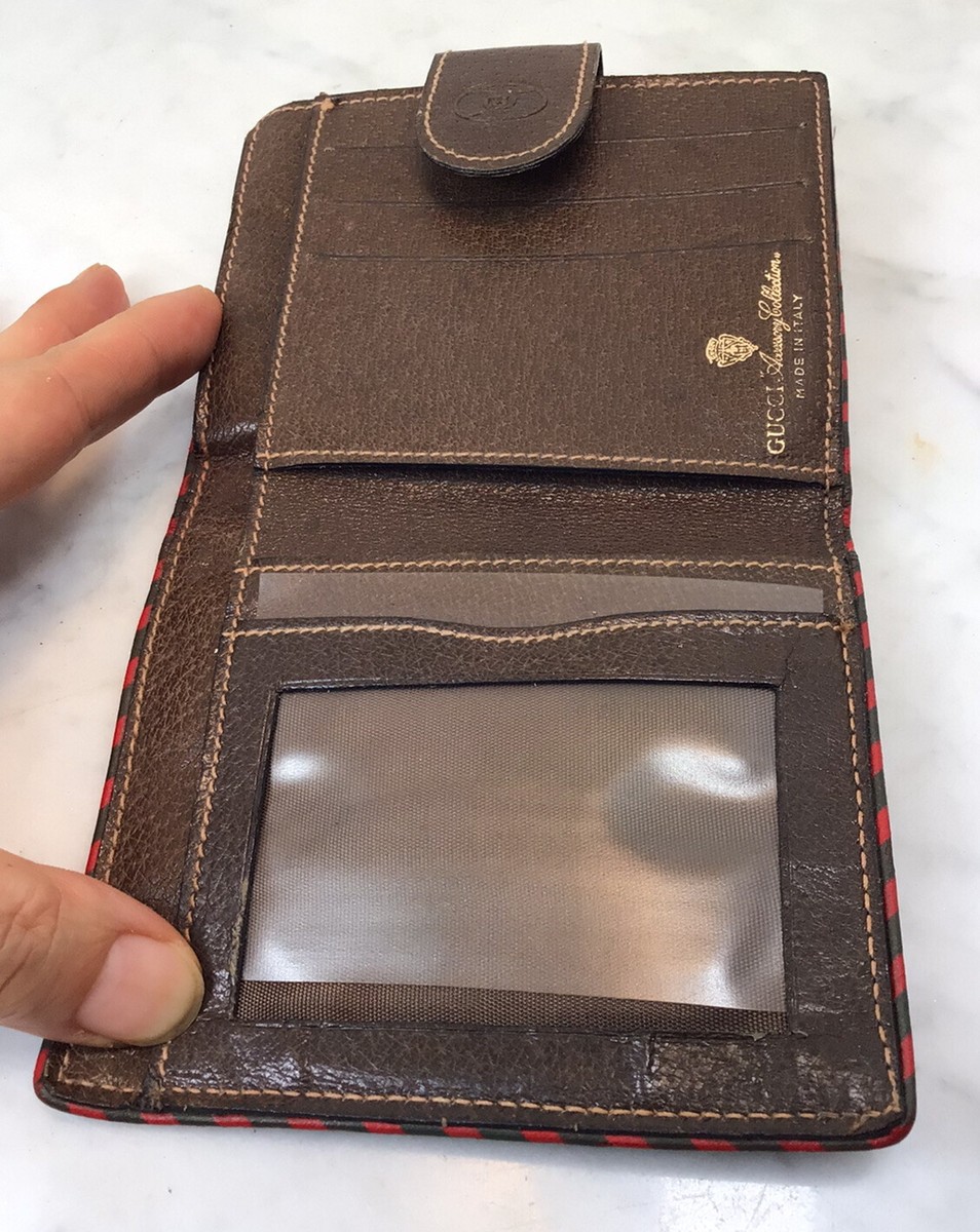 Vintage GUCCI Accessory Collection Red Green Stripe Coin
