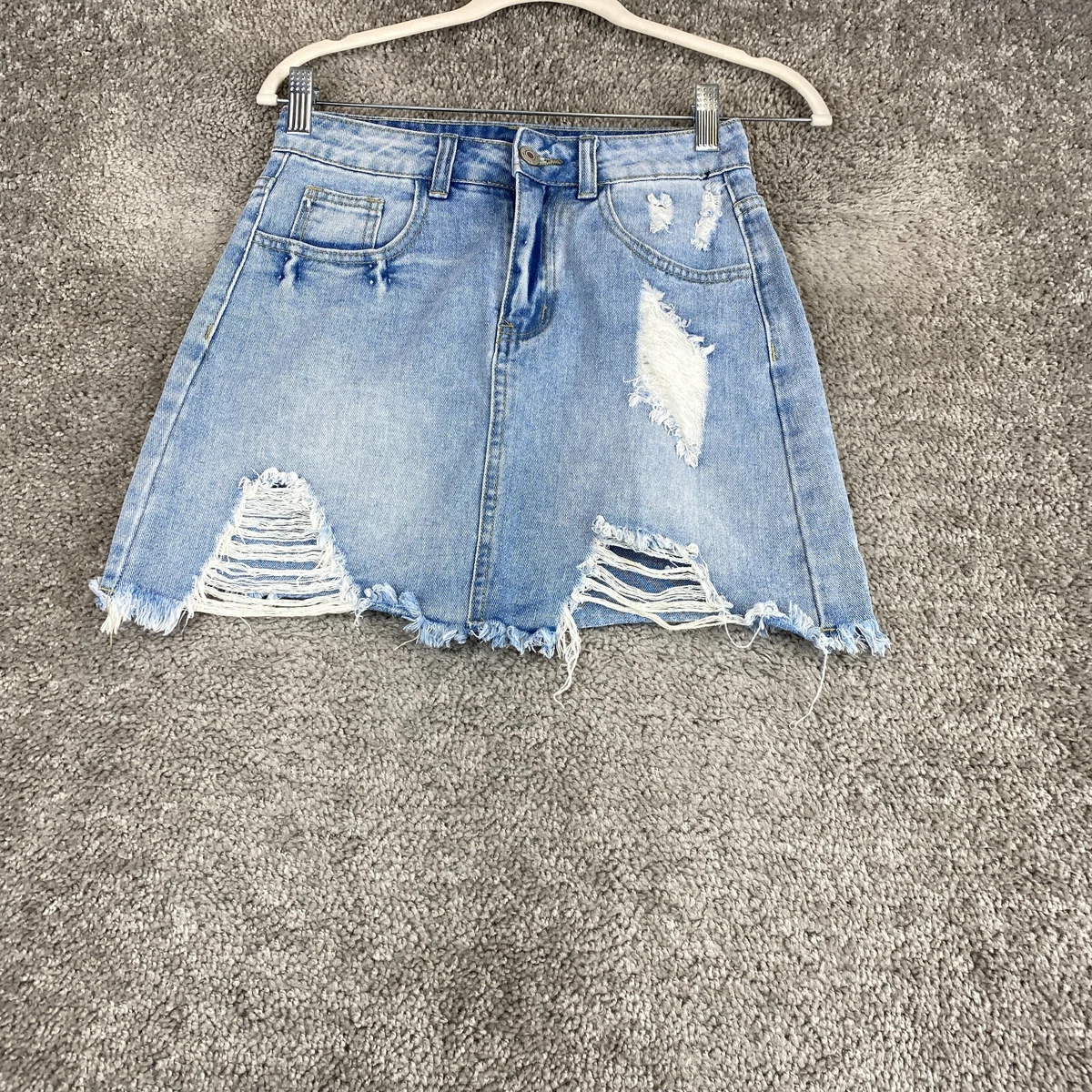 A line denim skirt clearance xs
