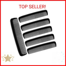 6 Pack Pocket Hair Comb Beard Mustache Combs for Men's Hair Beard Sideburns