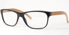 EDEL EYES SANDLING OLIV Black UNIQUE RARE EYEGLASSES GLASSES WOOD 56-15-140mm