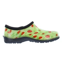 Rubber Garden Shoes Women's GroundWork Green Strawberry Clogs Size 7 