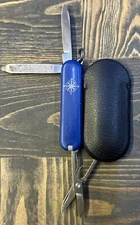 Victorinox Compass 58mm Classic SD Swiss Army Knife Blue With Sleeve