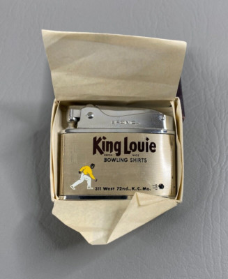 Vintage Bronica Lighter King Louie Bowling Shirts Advertising NEW Never Used