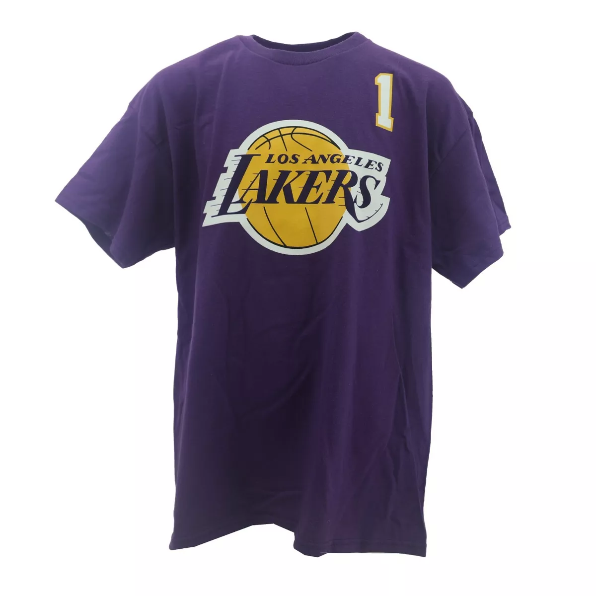 Los Angeles Lakers Official NBA Apparel Kids Youth Size Russell T-Shirt New  Tags