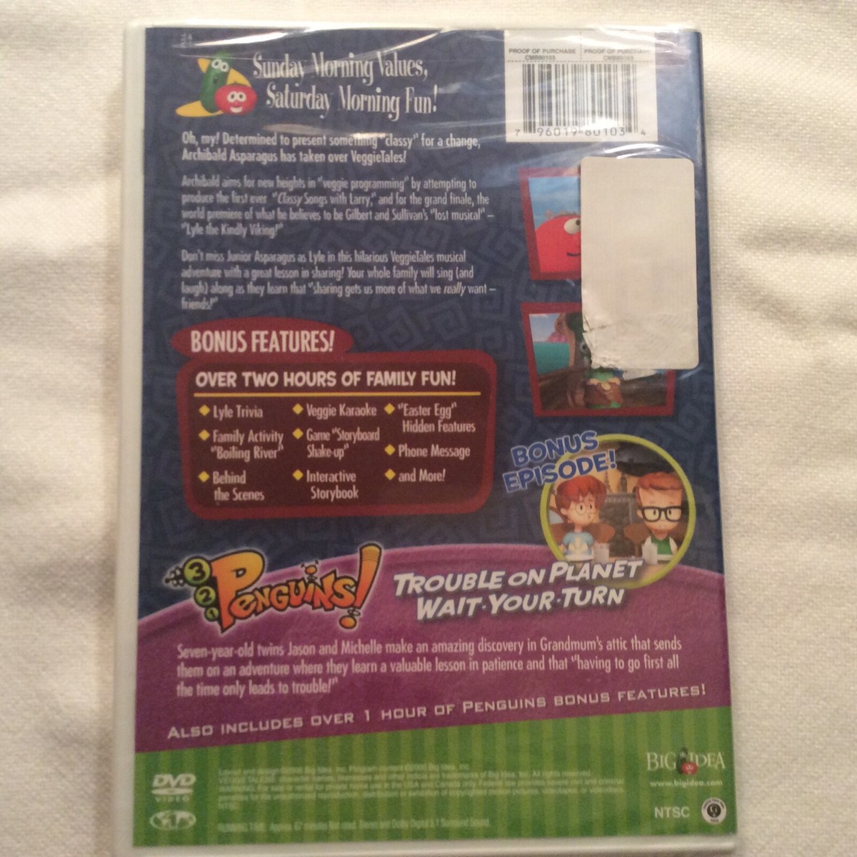 VeggieTales - Lyle the Kindly Viking DVD, BONUS 3 2 1 PENGUINS! | eBay