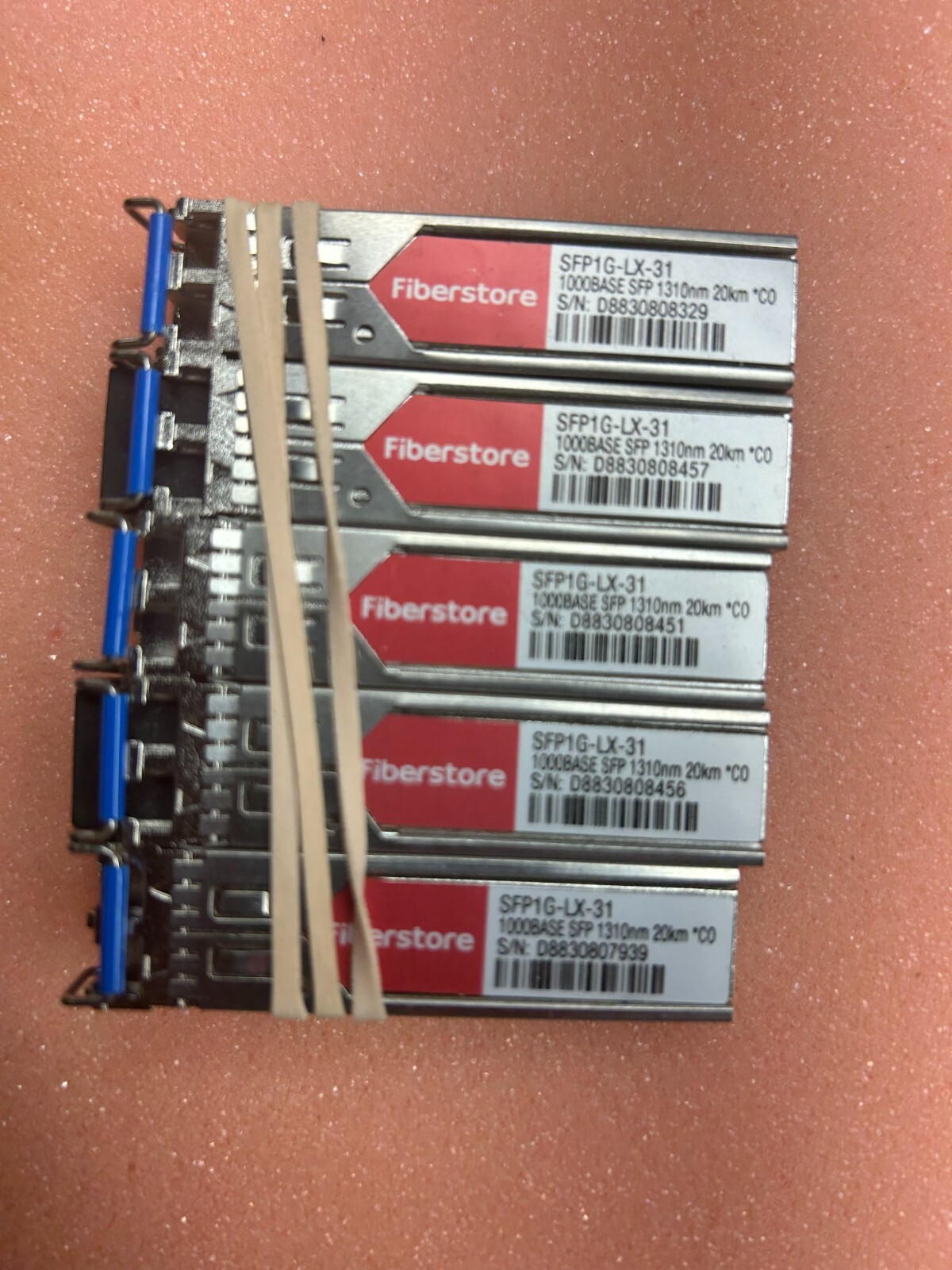 Lot of 5 Fiberstore SFP1G-LX-31 1000BASE SFP 1310nm 20km | eBay