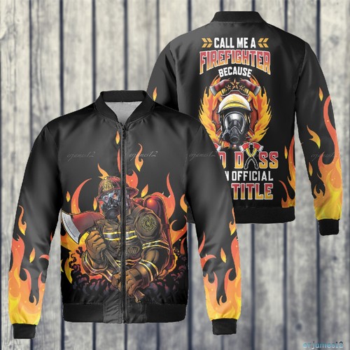 Firefighter Fleece Bomber Jacket, Best 