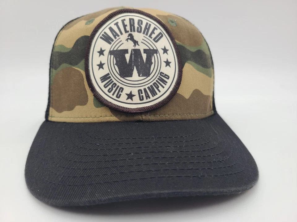 Cuenca Festival de Música Camping Camuflaje Malla Camionero Snapback Sombrero Gorra Hombres Mujeres Foto 2 de 4
