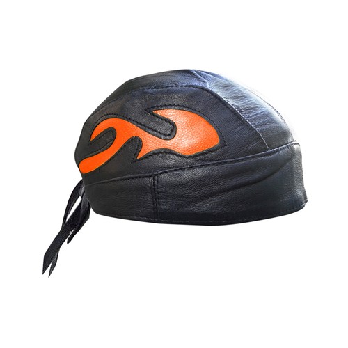 Buy Men LEATHER SKULL CAP BANDANA 