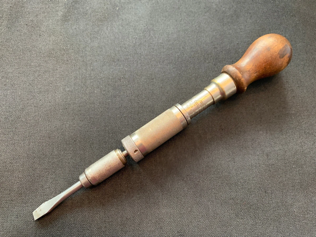 Antique Millers Falls No.67 Pat d 1926 Spiral Ratchet Push