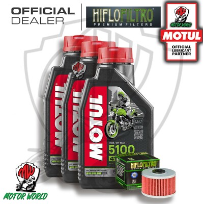 Wartungsset 3 Liter Motul 5100 15W50 Motoröl Filter Honda TRX 300 EX 2000 2001