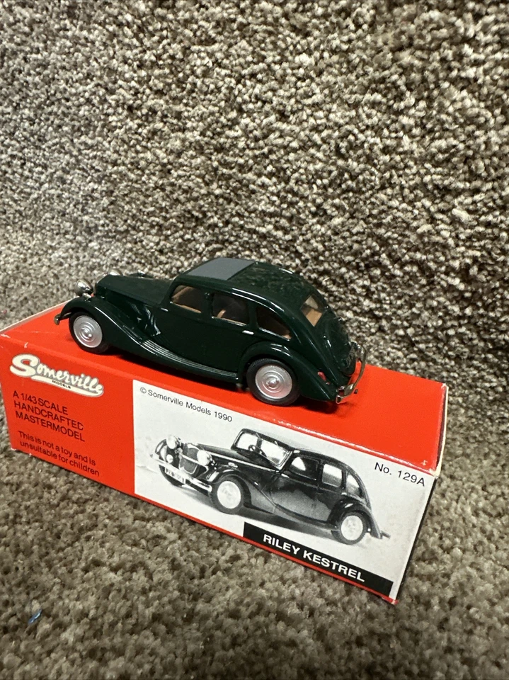 Somerville #129A 1937 Riley Kestrel Green Diecast Model Car - Scale 1:43 - Image 4 of 4