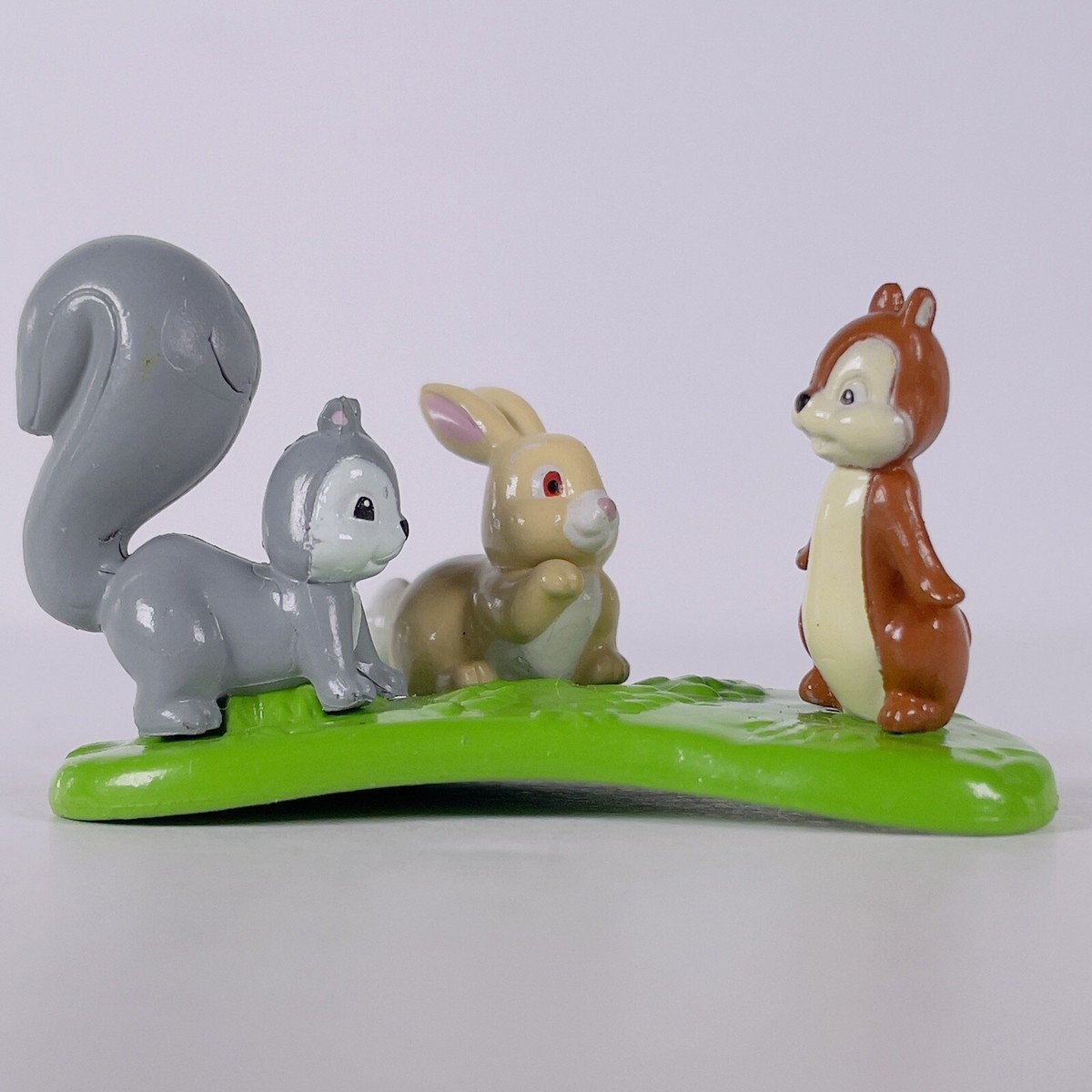 おもちゃ Bambi Disney Bambi rabbit squirrel chipmunk Forest toy figure | eBay