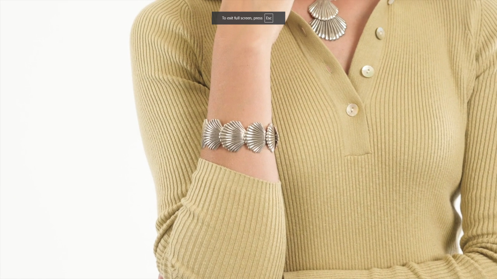 Brighton Silver Shells Flex Cuff Wide Bracelet - image 7